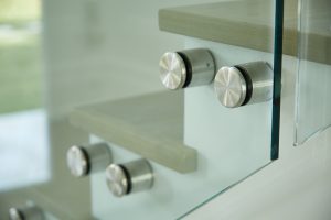 frameless glass railing standoff pins