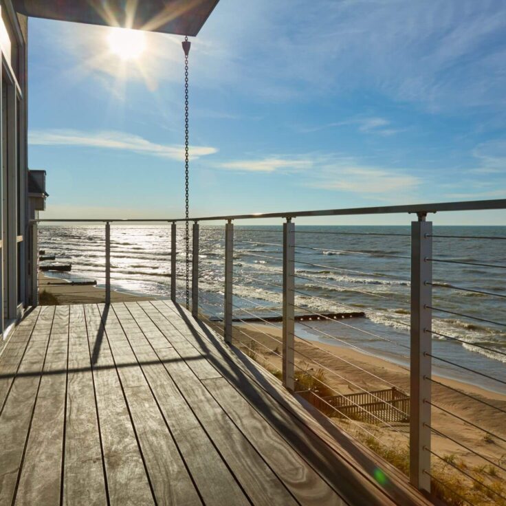 Deck Cable Railing at Silver Beach