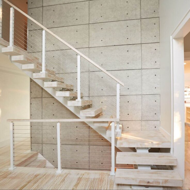 Floating Stairs for a Long Island Home