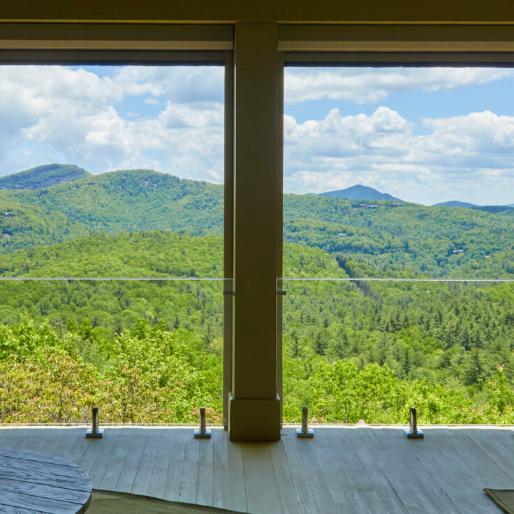 Glass Railing for a Mountain Hideaway