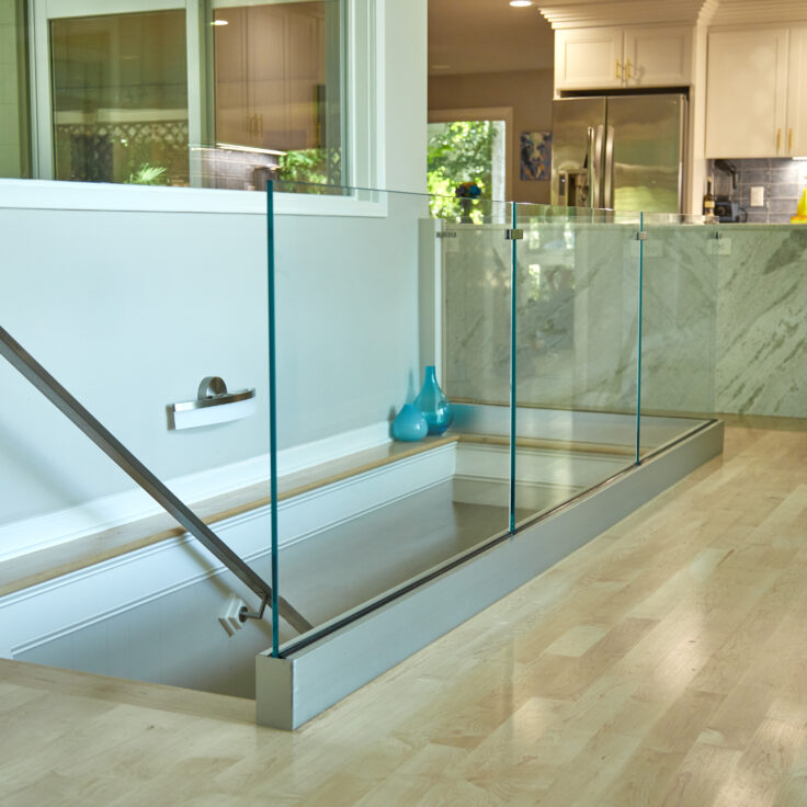 Glass Railing for an Open Concept Home