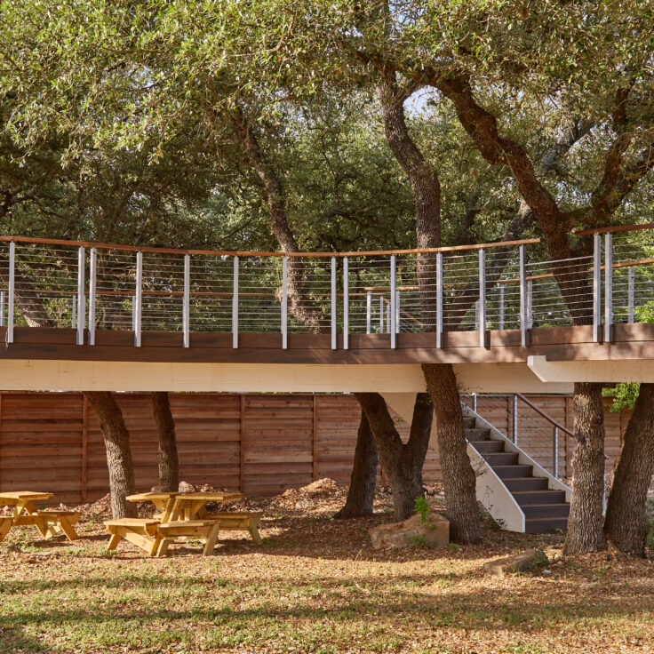 April Wilkerson’s Curved Floating Outdoor Deck